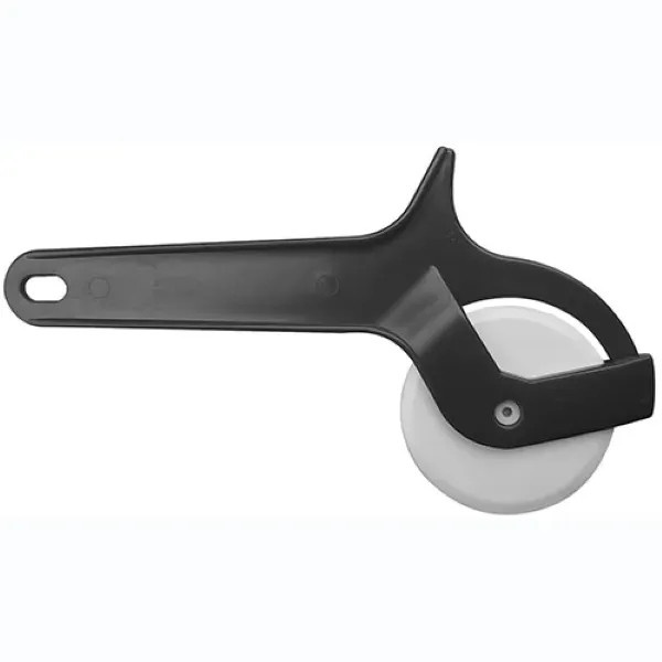 Compact pizza cutter with ergonomic handle and plastic wheel. Gentle on... from ASI 74585 Nu Promo International / Nu Promo Line