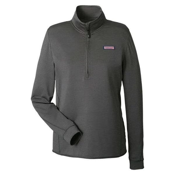 Vineyard Vines Women's Microstripe Sankaty Half-Zip Pullover... from ASI 84358 S&S Activewear