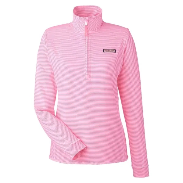 Vineyard Vines Women's Microstripe Sankaty Half-Zip Pullover... from ASI 84358 S&S Activewear