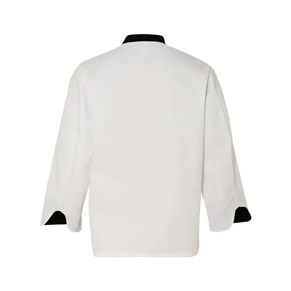 White garnish chef coat with black trim on the collar, cuffs,... from ASI 84358 S&S Activewear