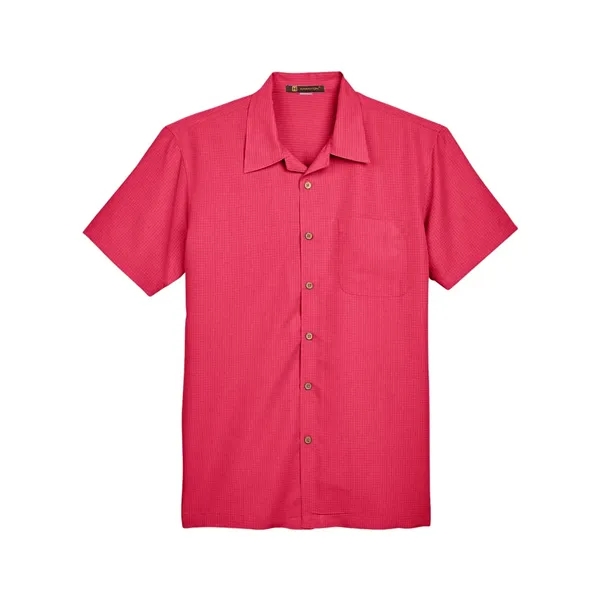 Harriton Barbados Textured Camp Shirt... from ASI 84358 S&S Activewear