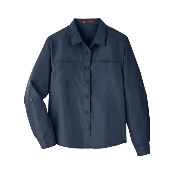 Harriton Women's Key West Long Sleeve Performance Staff S...... from ASI 84358 S&S Activewear