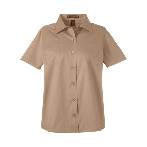 Harriton Women's Advantage IL Short-Sleeve Work Shirt... from ASI 84358 S&S Activewear