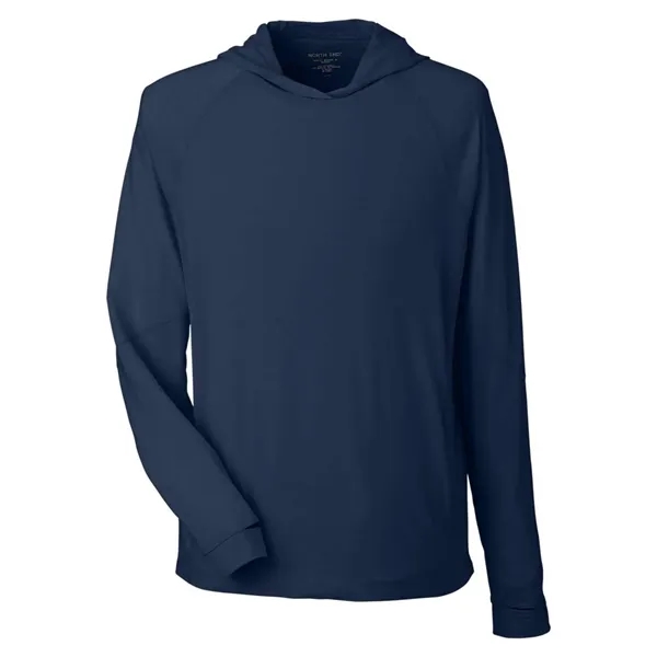 North End JAQ Stretch Performance Hooded Long Sleeve T-Shirt... from ASI 84358 S&S Activewear