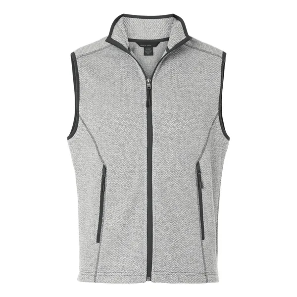 North End Men's Jasper Jacquard Fleece Vest... from ASI 84358 S&S Activewear