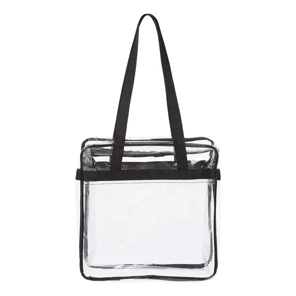 OAD OAD Clear Tote with Zippered Top... from ASI 84358 S&S Activewear