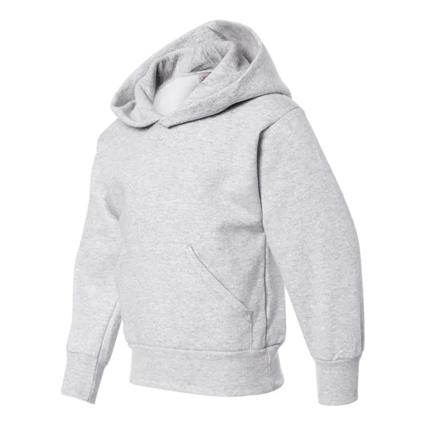 Youth hoodie made of cotton/polyester fleece with a tag-free neck label... from ASI 84358 S&S Activewear