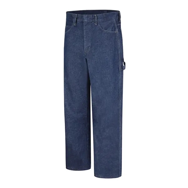 Flame-resistant, pre-washed, denim dungaree with five pocket style and loose fit.... from ASI 84358 S&S Activewear