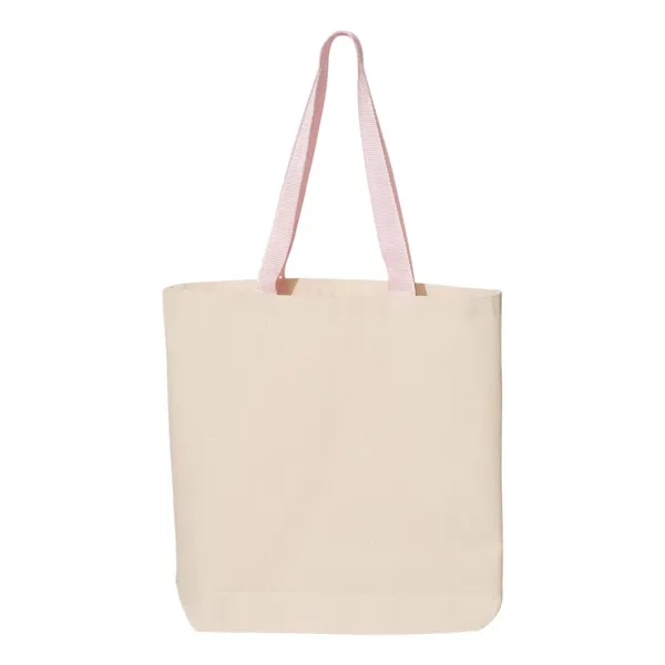 11L Canvas Tote With Color Handles... from ASI 84358 S&S Activewear