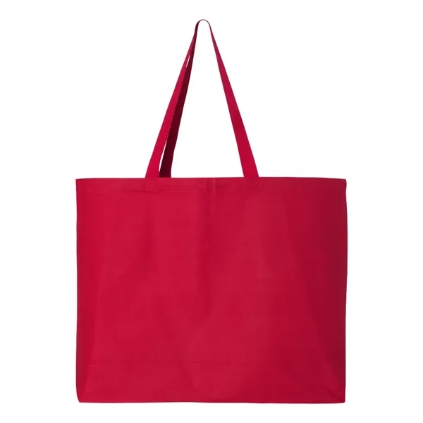 100% heavy canvas jumbo tote with 23" web canvas handles and... from ASI 84358 S&S Activewear