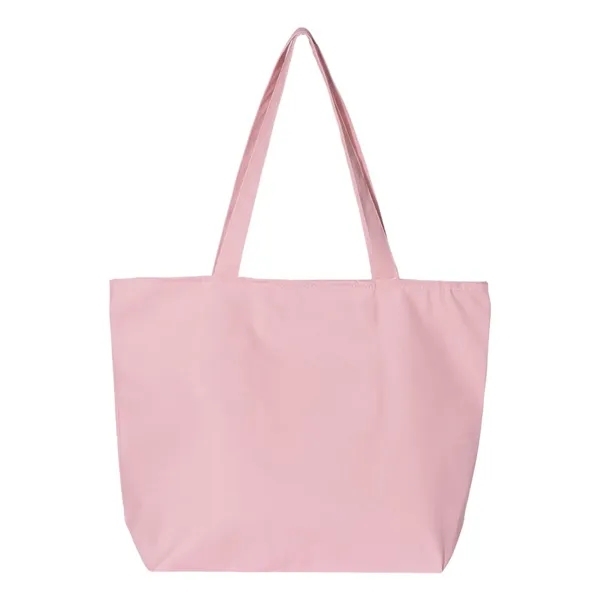 Canvas tote with zipper closure, large main compartment, interior zippered pouch... from ASI 84358 S&S Activewear