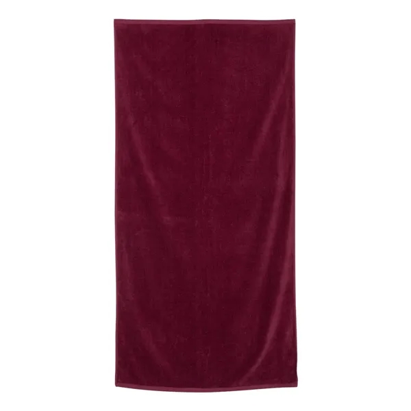 Q-Tees Velour Beach Towel... from ASI 84358 S&S Activewear