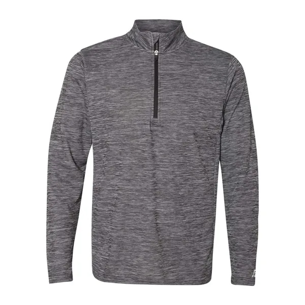 Russell Athletic Striated Quarter-Zip Pullover... from ASI 84358 S&S Activewear