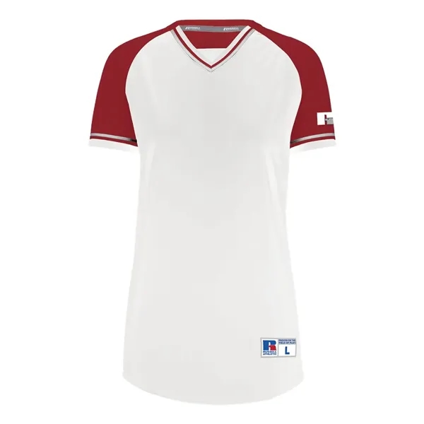 Russell Athletic Women's Classic V-Neck Jersey... from ASI 84358 S&S Activewear