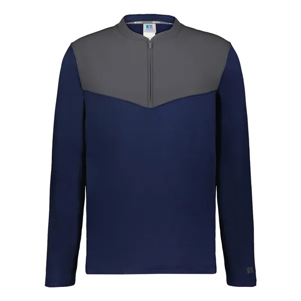 Russell Athletic Unisex Sideline Grid Fleece Quarter-Zip ...... from ASI 84358 S&S Activewear