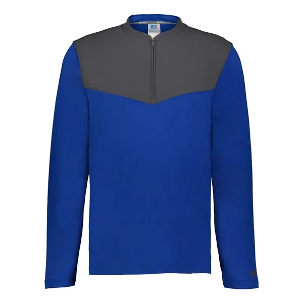 Russell Athletic Unisex Sideline Grid Fleece Quarter-Zip ...... from ASI 84358 S&S Activewear