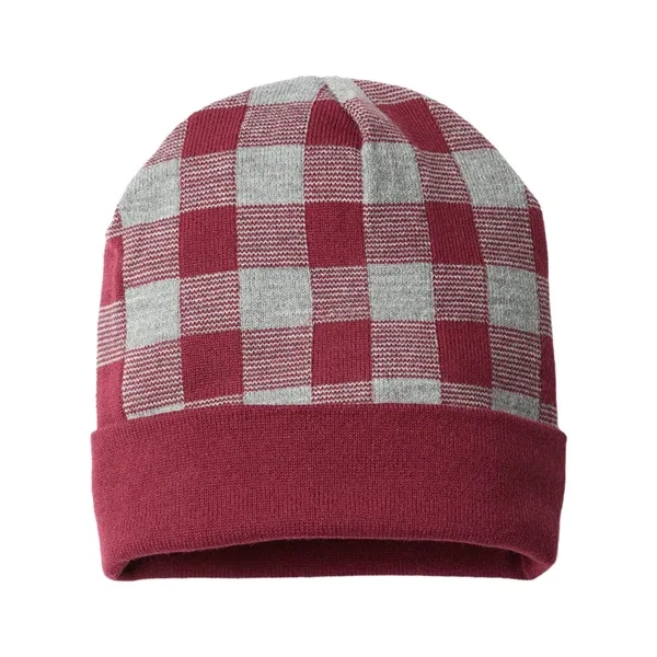 CAP AMERICA Plaid Knit with Cuff... from ASI 84358 S&S Activewear