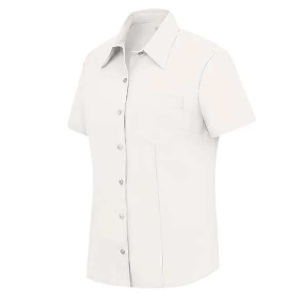 Dickies Women's Short Sleeve Stretch Oxford Shirt... from ASI 84358 S&S Activewear