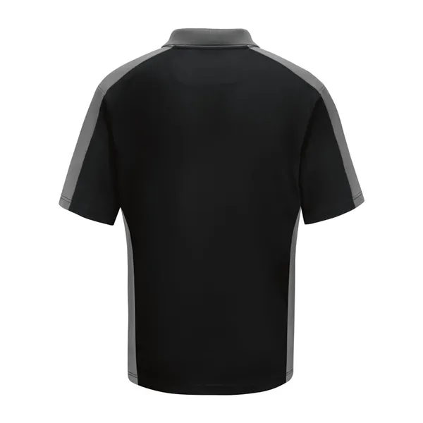 Short Sleeve Performance Knit Two Tone Polo... from ASI 84358 S&S Activewear