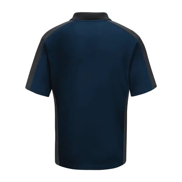 Short Sleeve Performance Knit Two Tone Polo... from ASI 84358 S&S Activewear