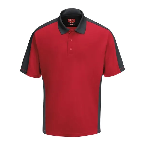 Short Sleeve Performance Knit Two Tone Polo... from ASI 84358 S&S Activewear