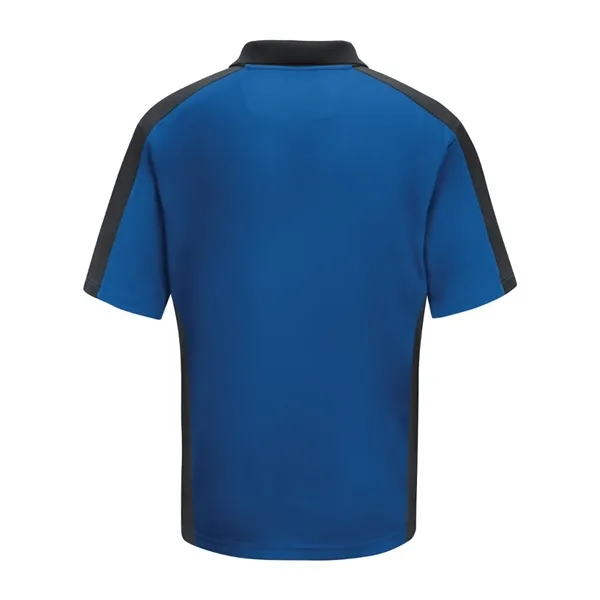 Short Sleeve Performance Knit Two Tone Polo... from ASI 84358 S&S Activewear