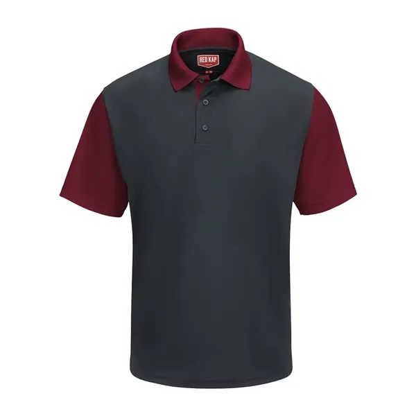 Short Sleeve Performance Knit Color-Block Polo... from ASI 84358 S&S Activewear