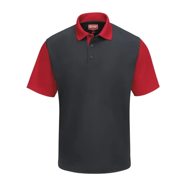 Short Sleeve Performance Knit Color-Block Polo... from ASI 84358 S&S Activewear