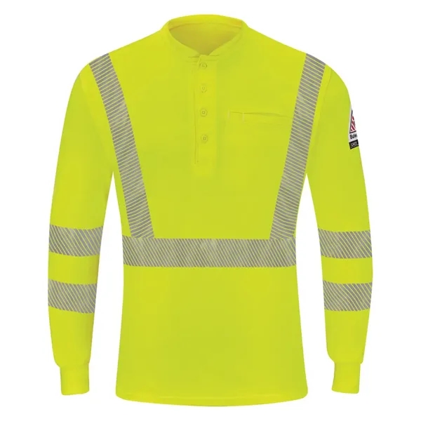 Bulwark Hi-Visibility Lightweight Long Sleeve Henley... from ASI 84358 S&S Activewear