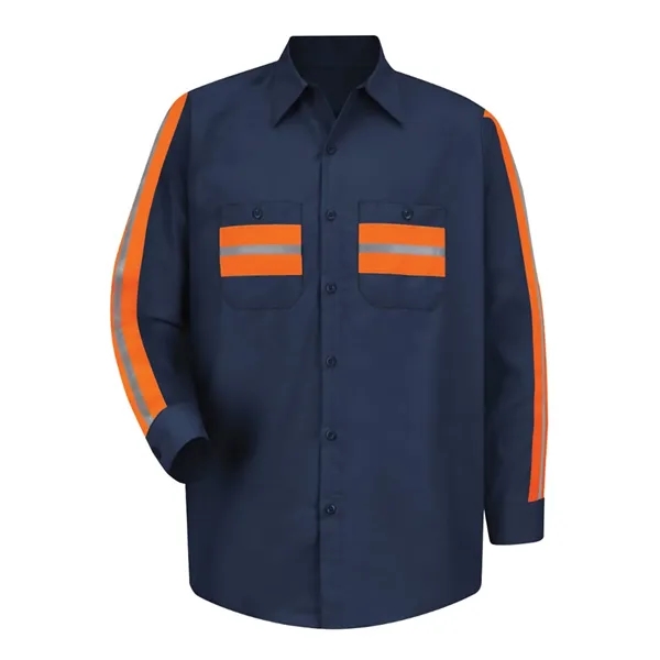 Long Sleeve Enhanced Visibility Industrial Work Shirt... from ASI 84358 S&S Activewear