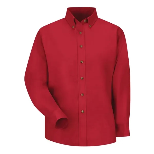 Red Kap Women's Long Sleeve Poplin Dress Shirt... from ASI 84358 S&S Activewear