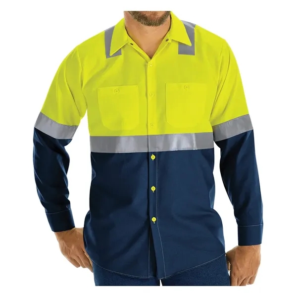 Enhanced & Hi-Visibility Long Sleeve Work Shirt... from ASI 84358 S&S Activewear