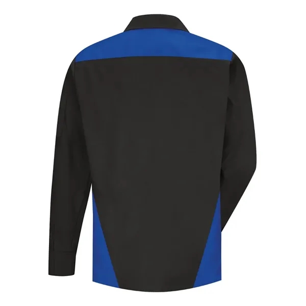 Red Kap Long Sleeve Tri-Color Shop Shirt - Long Sizes... from ASI 84358 S&S Activewear