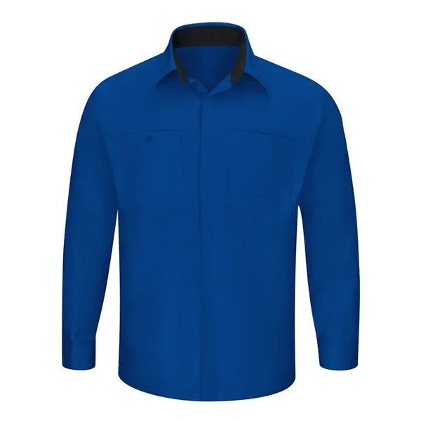 Men's Performance Plus Long Sleeve Shop Shirt with Oilblo...... from ASI 84358 S&S Activewear