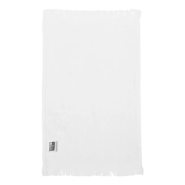100% cotton fingertip towel with fringed ends, one side of velour,... from ASI 84358 S&S Activewear