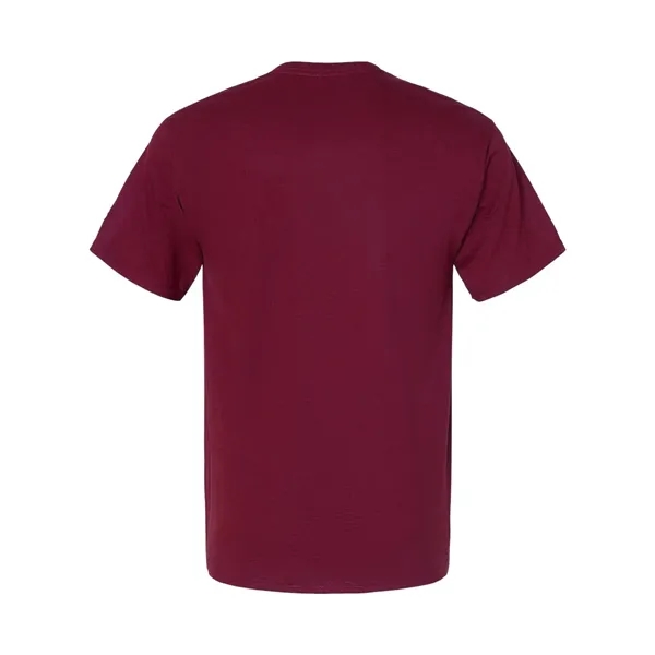 Cotton short sleeve T-shirt made with a tag-free neck label, shoulder-to-shoulder... from ASI 84358 S&S Activewear