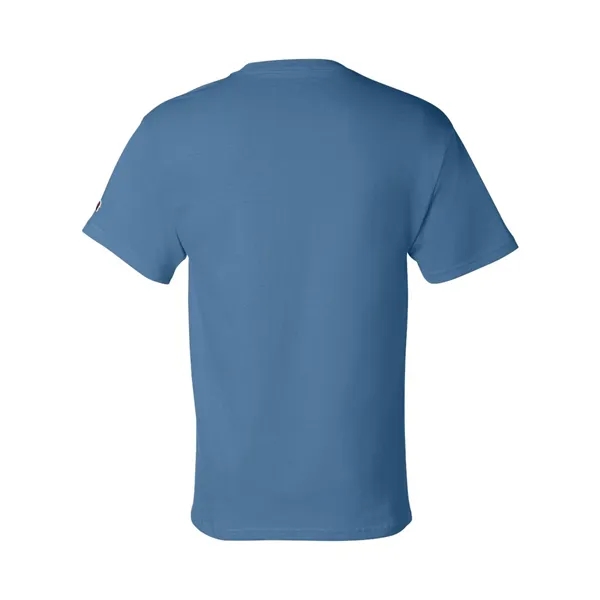 Cotton short sleeve T-shirt made with a tag-free neck label, shoulder-to-shoulder... from ASI 84358 S&S Activewear