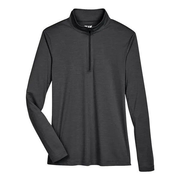 Team 365 Women's Zone Sonic Heather Performance Quarter-Zip... from ASI 84358 S&S Activewear