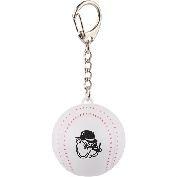 Recycled Baseball SPF15 Lip Balm Keychain... from ASI 66887 PCNA / Bullet