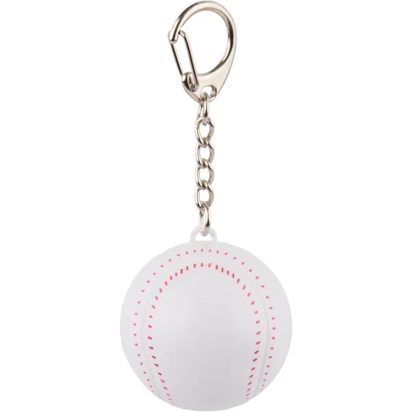 Recycled Baseball SPF15 Lip Balm Keychain... from ASI 66887 PCNA / Bullet