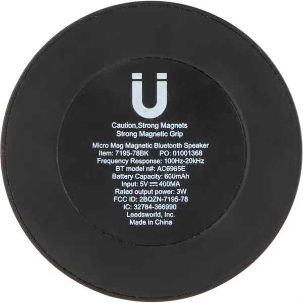 Micro Mag Magnetic Bluetooth Speaker... from ASI 66887 PCNA / Leeds