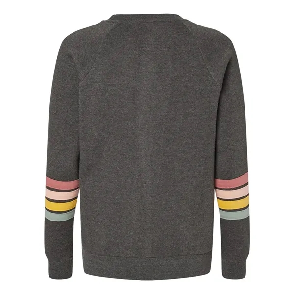 MV Sport Women's Striped Sleeves Crewneck Sweatshirt... from ASI 84358 S&S Activewear