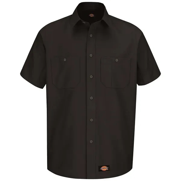 Short sleeve work shirt with double-needle stitching throughout, wrinkle resistance, soil... from ASI 84358 S&S Activewear