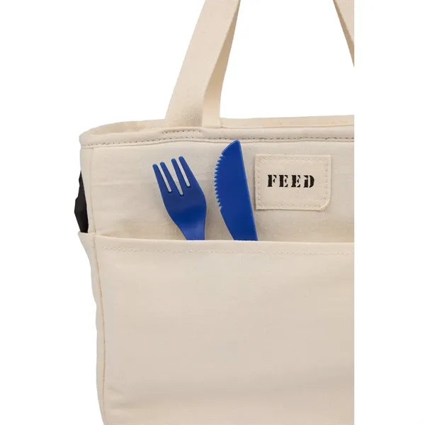 FEED Organic Cotton 9 Can Lunch Cooler... from ASI 66887 PCNA / Leeds