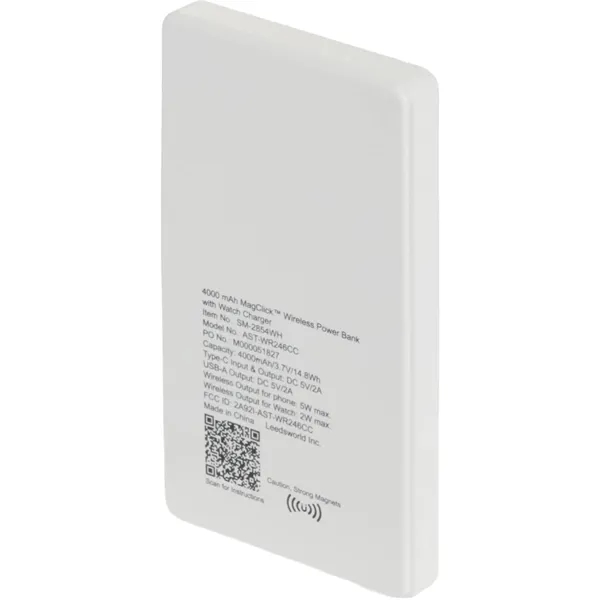 4000mAh MagClick™ PowerBank with iWatch Charger... from ASI 66887 PCNA / Bullet