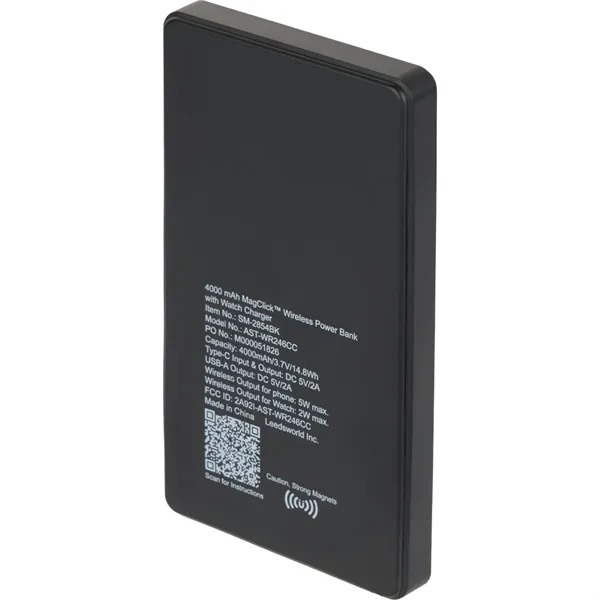 4000mAh MagClick™ PowerBank with iWatch Charger... from ASI 66887 PCNA / Bullet