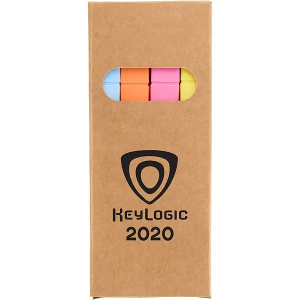 4-Piece Square Recycled Highlighter Set... from ASI 66887 PCNA / Bullet