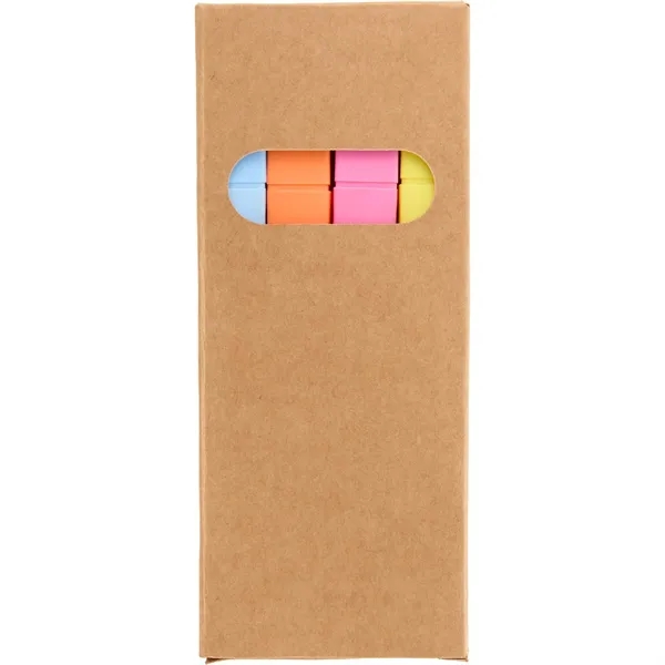 4-Piece Square Recycled Highlighter Set... from ASI 66887 PCNA / Bullet