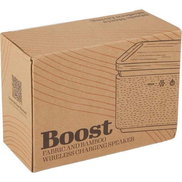 Boost Fabric and Bamboo Wireless Charging Speaker... from ASI 66887 PCNA / Leeds