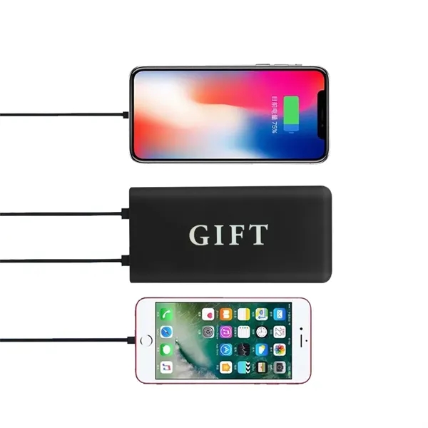 5.5" x 2.6" x .3" ABS rubber finished 5000mAh slim powerbank... from ASI 37218 Athena Promo (tm)